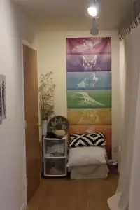 A peaceful corner of a calming room at Sacred Space. (Photo by A. Rooney)