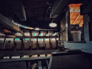 Inside the hull of the Woody Guthrie. Photo by B. Cronin. 