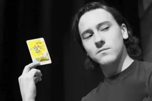 Enigmatic fortune teller, quick with a scam and a prophesy, portrayed by 'Saturday cast' member Evan Pohulchuk. (Photo by Jim Mechalakos)