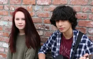 Leah Siegel and Miles Jakob, who perform as "Blue Vinyl" (photo provided)