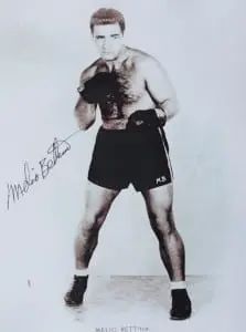 An autographed photo of Bettina in his prime (photo courtesy Vinny Bettina)