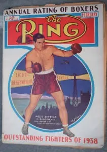 Bettina appeared on the cover of Ring Magazine in 1938. (Image coutesy of Vinny Bettina)