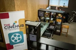 Smaller "cubby" spaces are available for rent at The CineHub. (Photo provided)