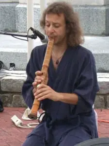 Chris Merwin plays the Japanese shakuhachi (photo provided) 