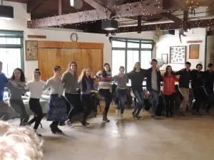 Haldane students dance together during Immersion day on March 4 (photo provided)