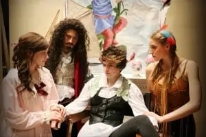 Leah Anne Siegel as Wendy Darling, Alexander Ullian as Captain James Hook, Rhiannon Parsaca as Peter Pan, and Emily Kidd as Tiger Lily (photo provided)