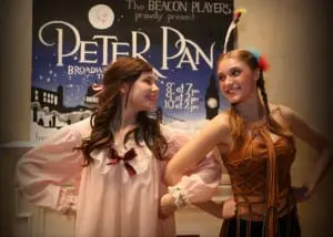 Leah Anne Siegel as Wendy Darling and Emily Kidd as Tiger Lily (photo provided)