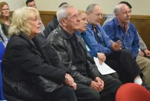Spring Brook residents again voiced concerns over parking. (Photo by M. Turton)