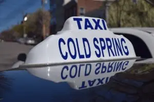 Three taxis cover the Cold Spring area (photo by M. Turton)