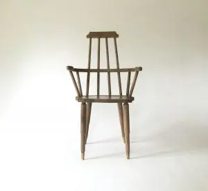 The Jupiter Windsor Chair, designed by Dzierlenga Furniture of Salt Point, NY is made from reclaimed and bleached, spalted maple. (photo provided)