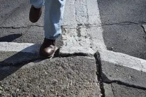 The Main Street Project will fix the worst sections of Cold Spring's badly deteriorated sidewalks and curbs. (Photo by M. Turton)