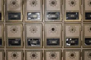 The cost of boxes varies at each post office (Photo by M. Turton)