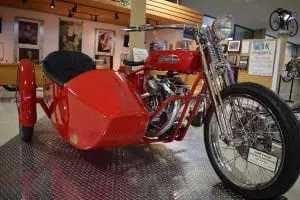 A Harley chopper (photo by M. Turton)