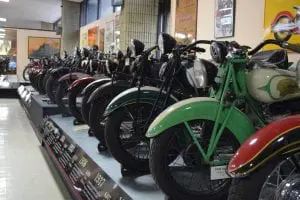 The museum's collection of Indian motorcycles may be the world's largest. (Photo by M. Turton)