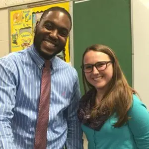 Jarell Myers and Katie Thorpe Blaha spoke about recognizing childhood anxiety. (Photo by A. Rooney)