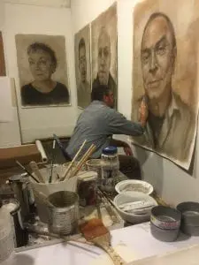 Joe Radoccia in his studio (photo by Negkalfou) 