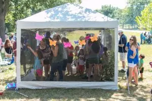 The butterfly tent at the 2015 festival (photo provided) 