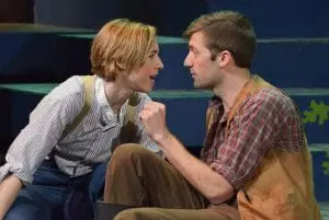 Julia Coffey as Rosalind in Santa Cruz Shakespeare's production of As You Like It (Photo by Jana Marcus)
