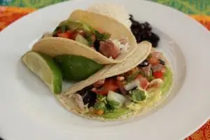 Share a summertime meal of fish tacos. (Photo by M.A. Ebner)