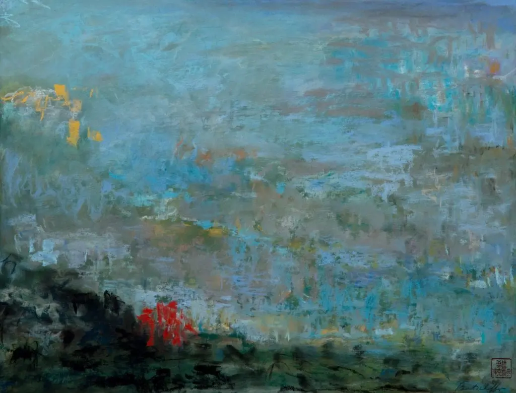 "The Messenger", pastel by Sheilah Rechtschaffer
