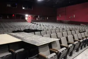 There are just under 400 seats at the Falls Theatre. (Photo by A. Rooney)  