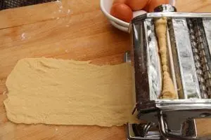 Roll dough by hand or with a pasta machine. (Photo by M.A. Ebner)