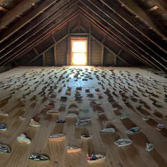 “About Forever,” an ongoing installation in Sascha Mallon's attic in Beacon