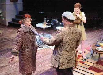 Scott (left) with Craig Heidenreich and Jane Pfitsch in Barefoot in the Park at the Actors Theatre of Louisville