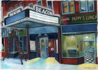 “Beacon Theater 1966,” mixed medium by Sam DiTullo