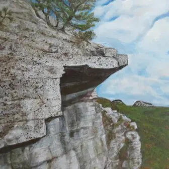“Hiker’s View,” acrylic on canvas by Maureen Norcross