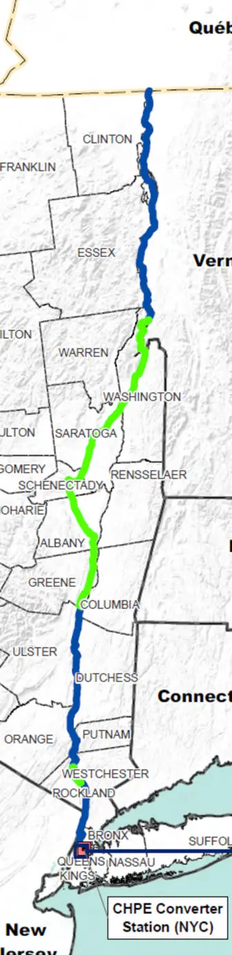 champlain power route