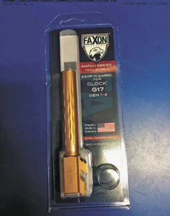 This “drop-in” barrel to create an illegal Glock G17 knockoff was purchased online by undercover agents.