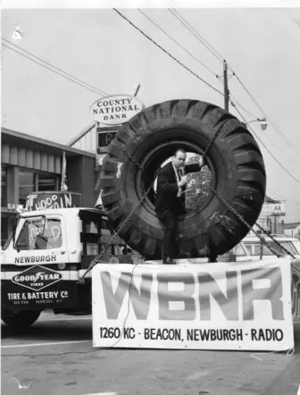 Bob Outer during a remote broadcast.Photo courtesy Louise Outer