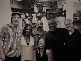 Alex Waterman, Gwen Laster, Charles Burnham, Melanie Dyer, Michael Wimberly and Ken Filiano Photo by James Ramsey