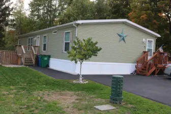 Most of the newer homes at Post Road are double-wides.