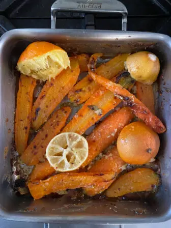 Roast Carrots with Citrus and Coriander