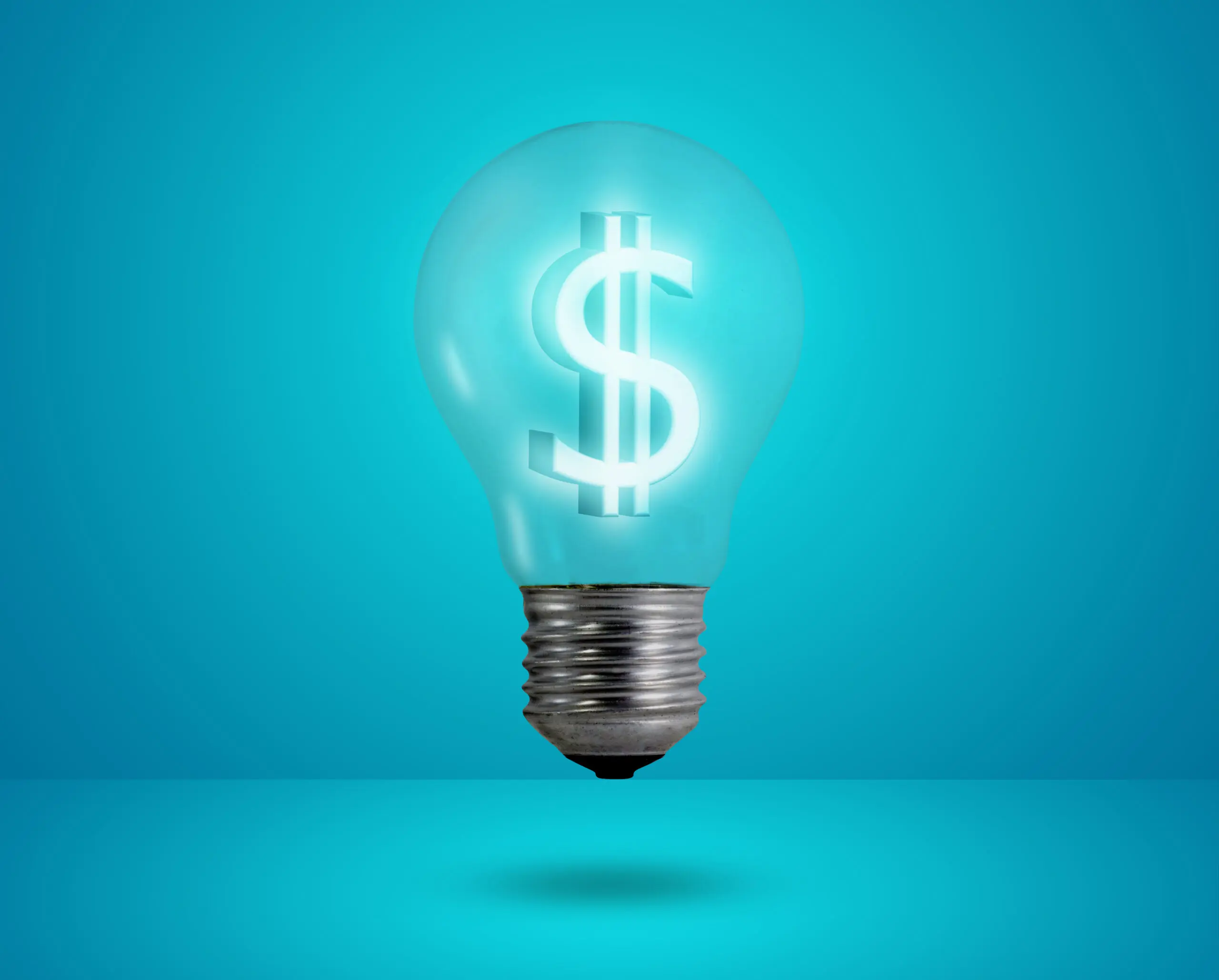 Money making idea. Light bulb with Dollar symbol.