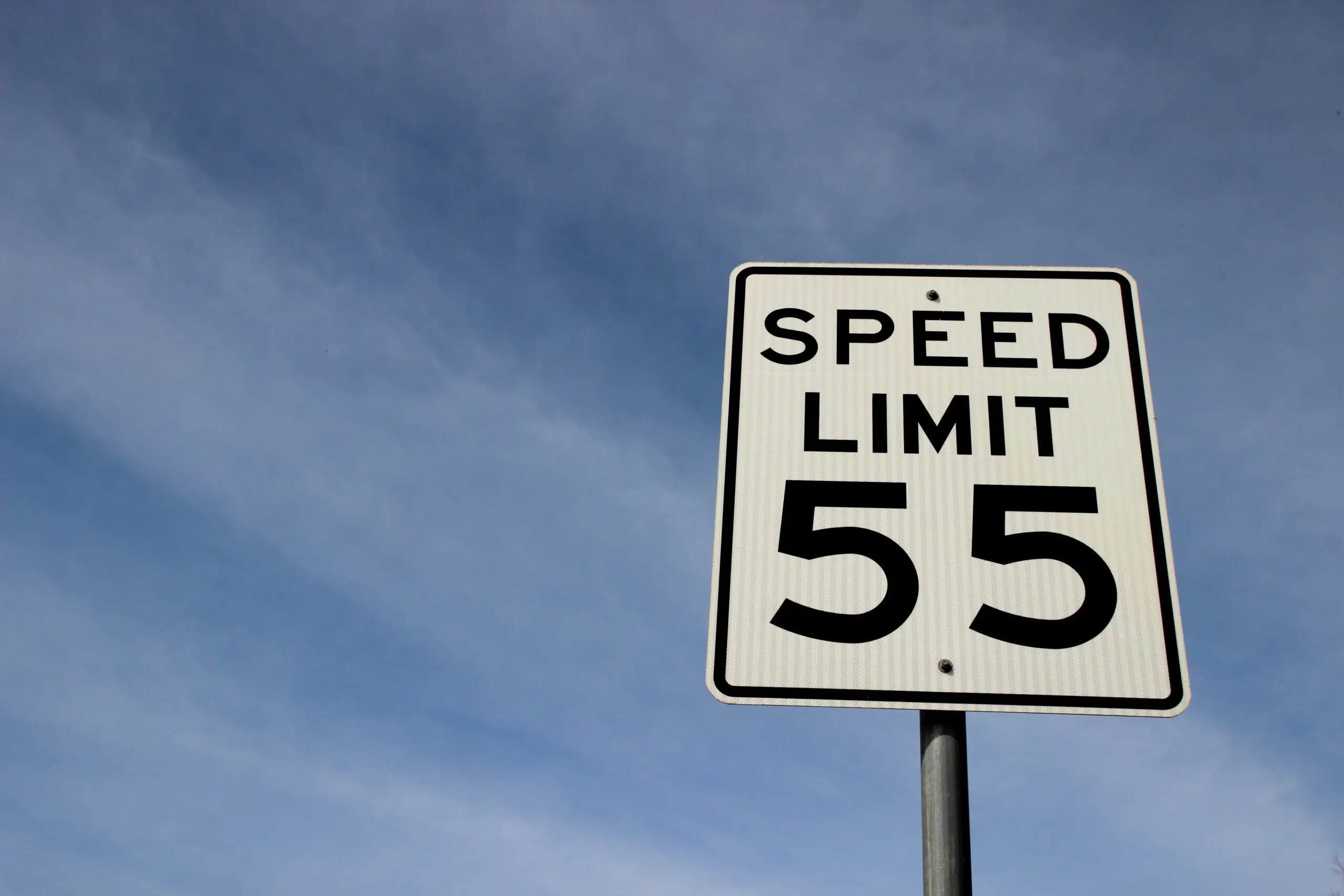 speed limit sign 55 mph
