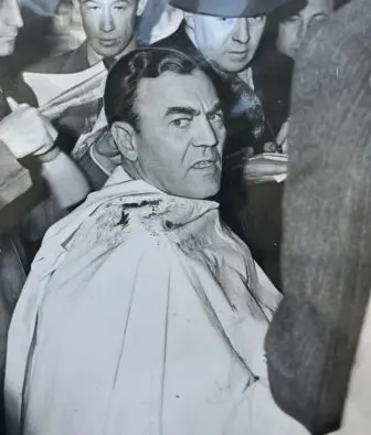 Rep. Hamilton Fish III being interviewed in a barbershop in 1939, soon after he returned from a visit to Nazi GermanyAcme Photo, via MSNBC