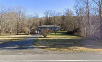 A view of the Bach home from Fishkill Road