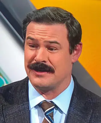 Wagner, with his signature mustache, is now an analyst on the Golf Channel.