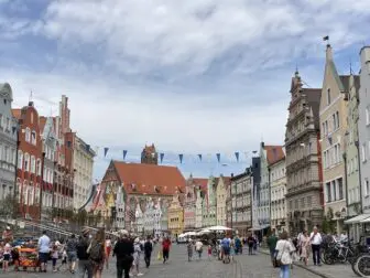 The students visited Landshut, a city that straddles the River Isar in Bavaria.