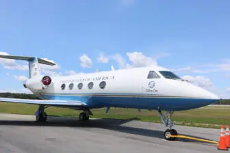 This Air Force One is owned by Dutchess Community College for its aviation program.