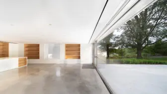 A view from inside the pavilion