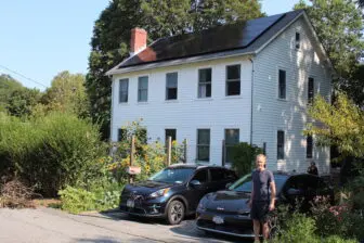 Thomas Wright and his family installed solar panels at their house last year.Photo by L. Sparks
