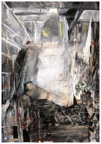 "Conflict," which was part of the 2020 show, also appears in the new exhibit.