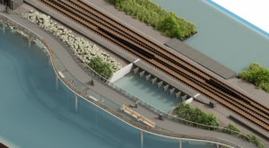 The HHFT plan includes an elevated trail at the causeway just north of Mayor's Park in Cold Spring.