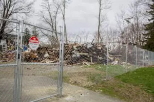 Fire destroyed a boarding house at 925 Wolcott Ave. in Beacon, leading to the arrest of a resident for arson and a battle with the city over rebuilding. (File photo by Valerie Shively)