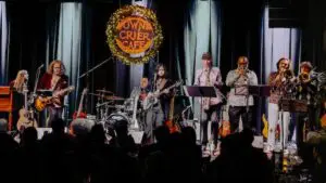 Sharkey & the Sparks earlier this year at the Towne Crier, from left: RJ McCarty, Sharkey McEwen, Felipe Torres, Ben McEwen, Premik Russell Tubs, Luis Perez, Quinn Petkus and Oliver Petkus(Photo by Stuart Berg)