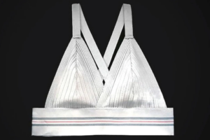 The original sports bra was created in 1977 by a runner in Vermont who sewed two jockstraps together.